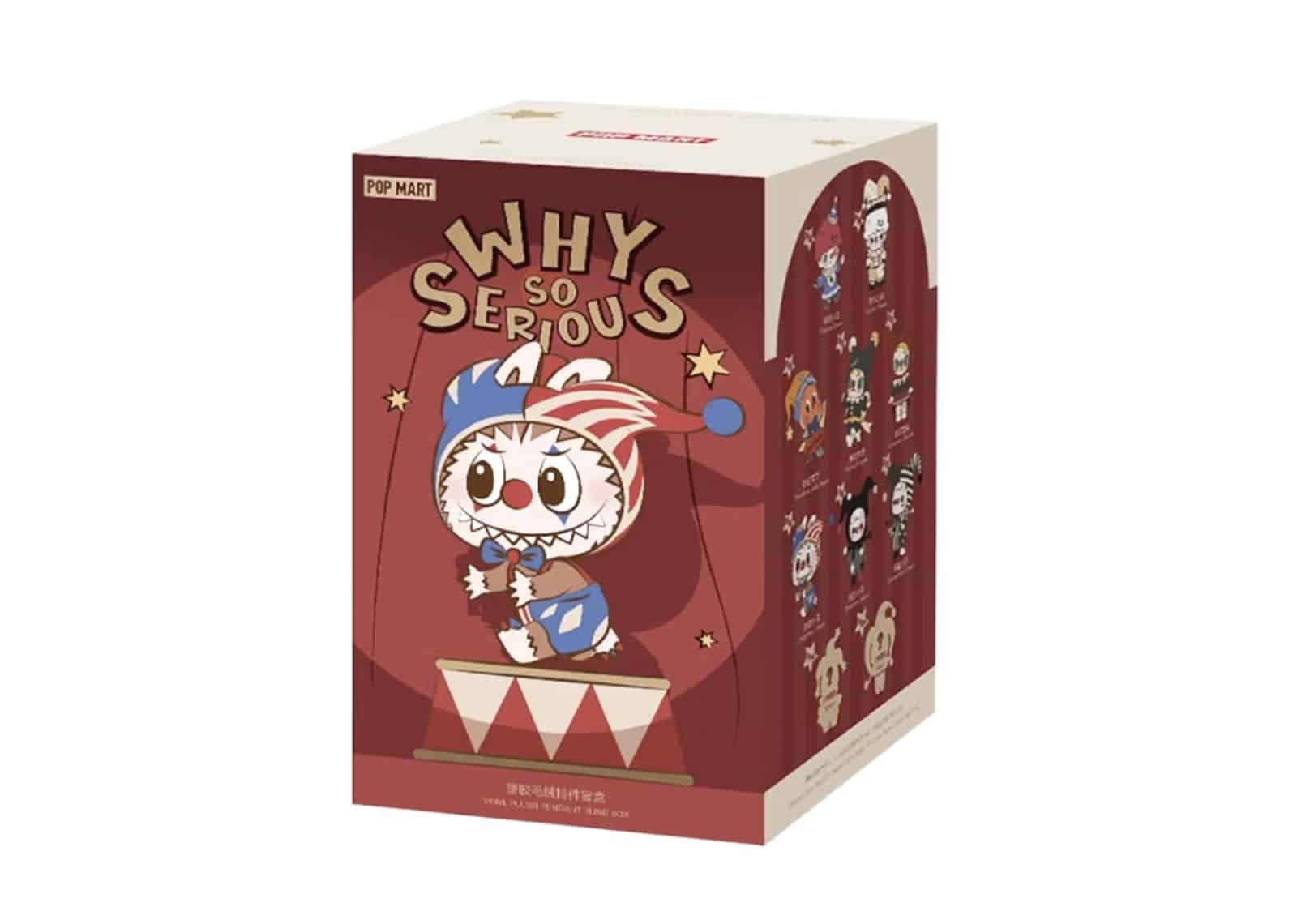 Pop Mart (labubu) Pop Mart WHY SO SERIOUS Series Vinyl Plush Pendant Single Blind Box