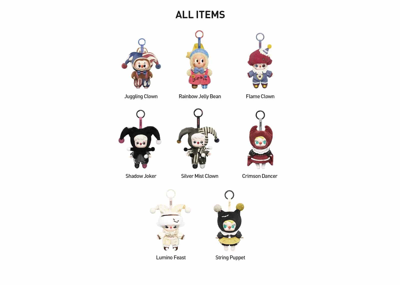 Pop Mart (labubu) Pop Mart WHY SO SERIOUS Series Vinyl Plush Pendant Single Blind Box