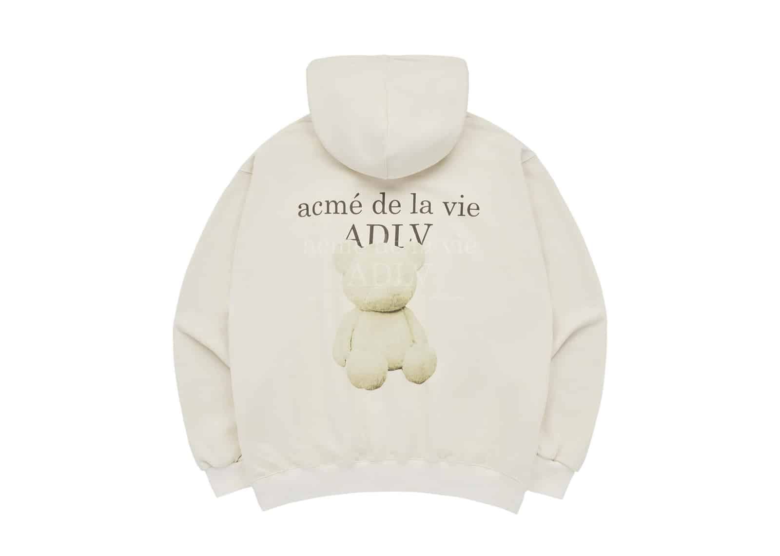 ACME de la VIE (ADLV) ADLV Sitting Bear Logo Hoodie Ivory