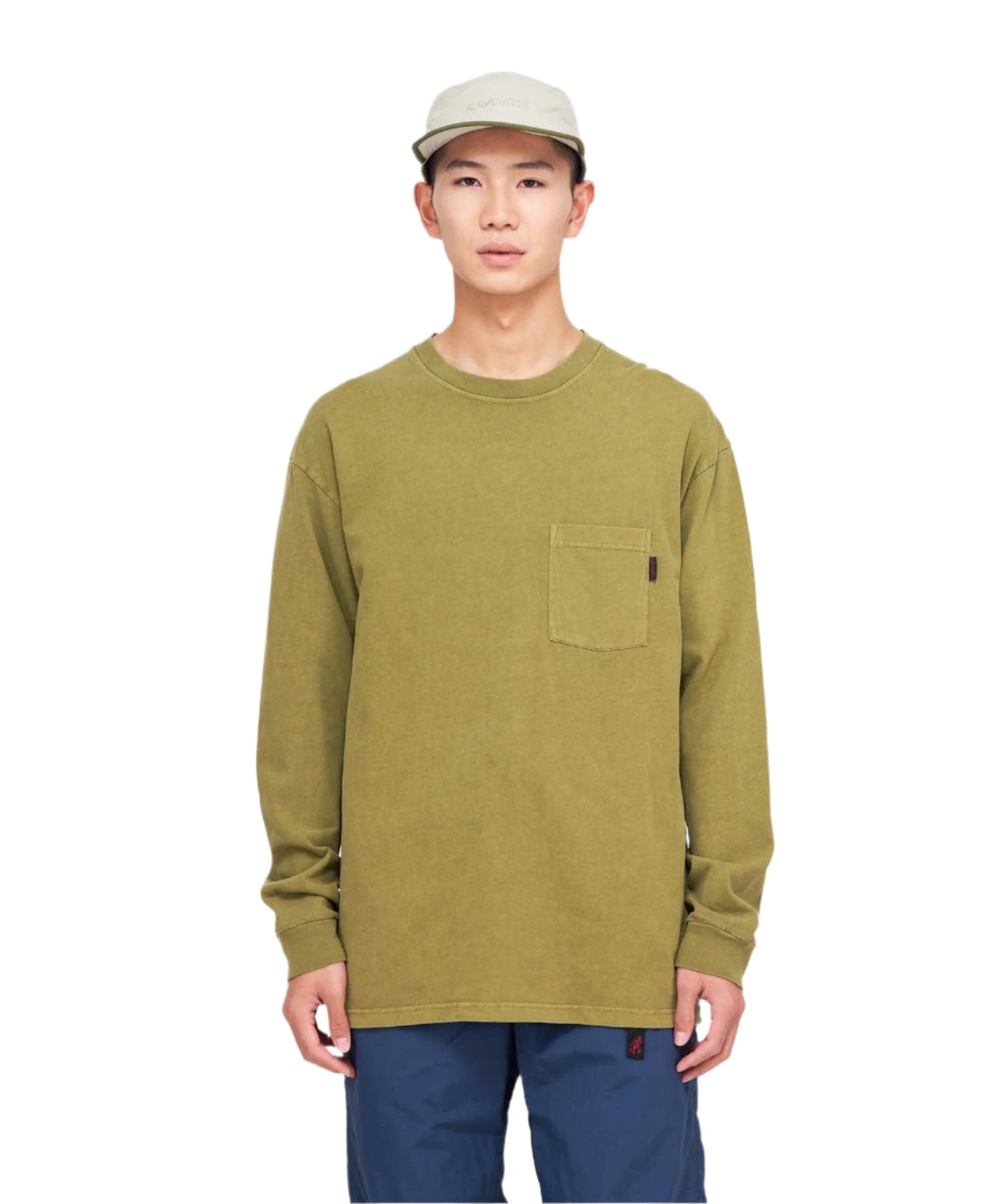GRAMICCI L/S Pocket T-Shirt Pigment Dyed pistachio pigment