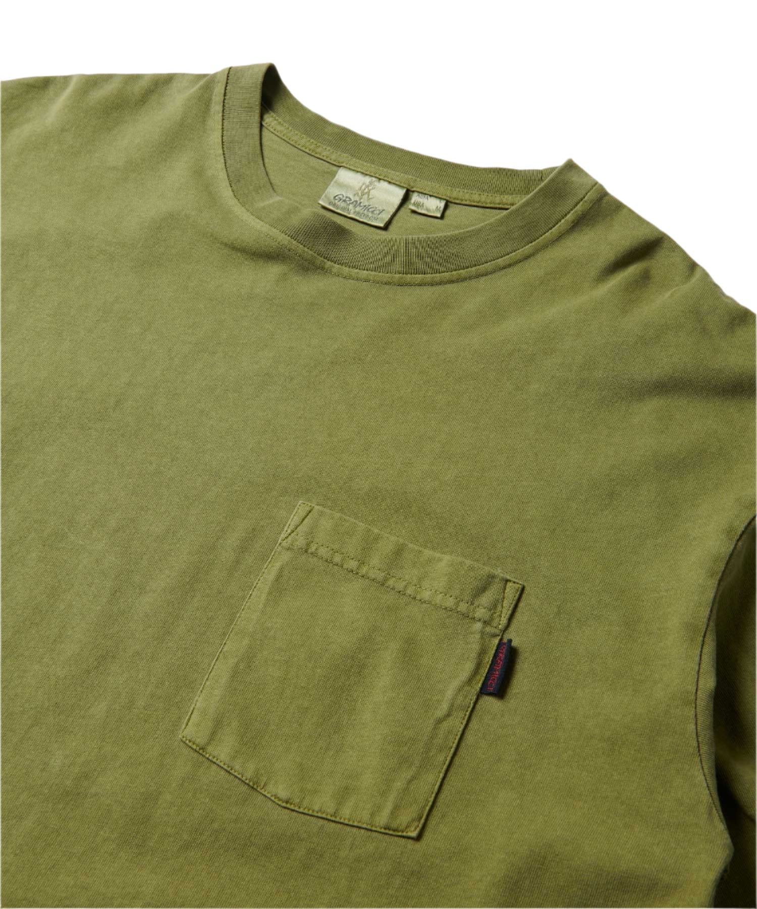 GRAMICCI L/S Pocket T-Shirt Pigment Dyed pistachio pigment