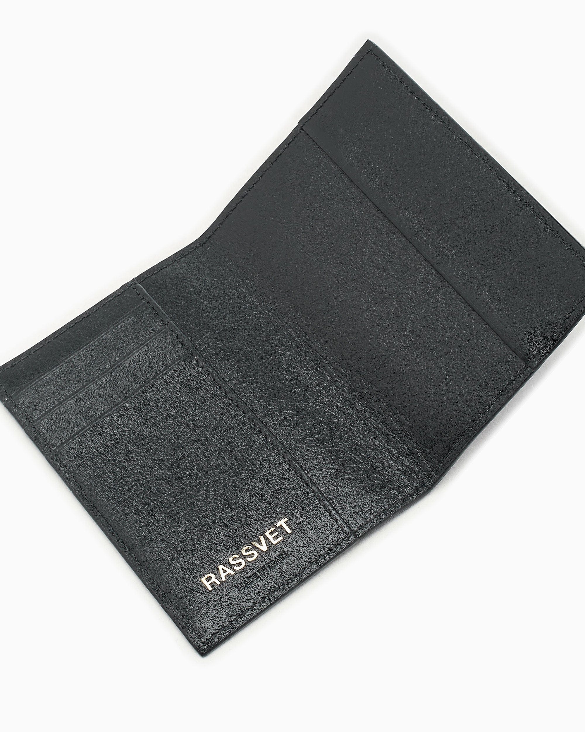 Rassvet Cartera Rassvet Logo Unisex Leather Passport Holder Unisex