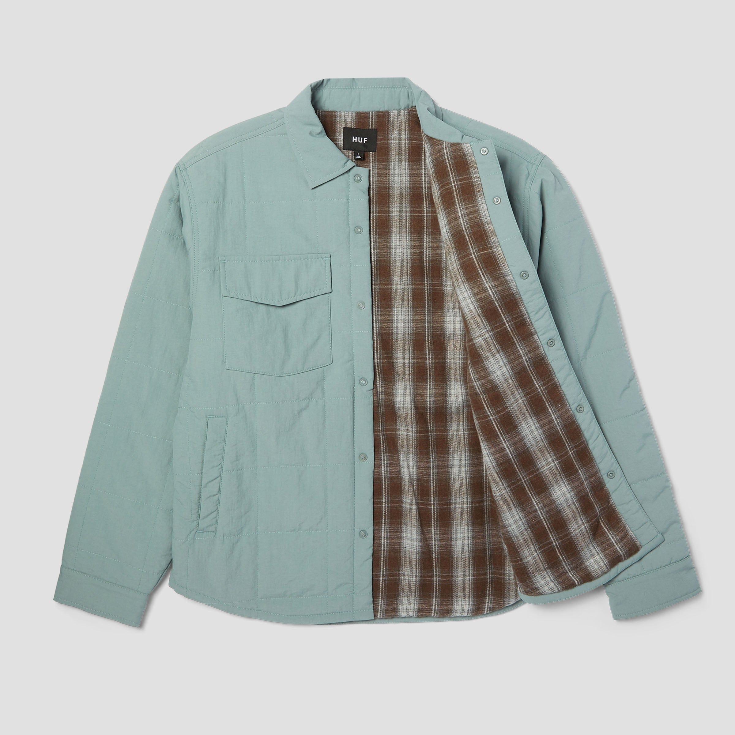 HUF Villard Shacket Steel Blue
