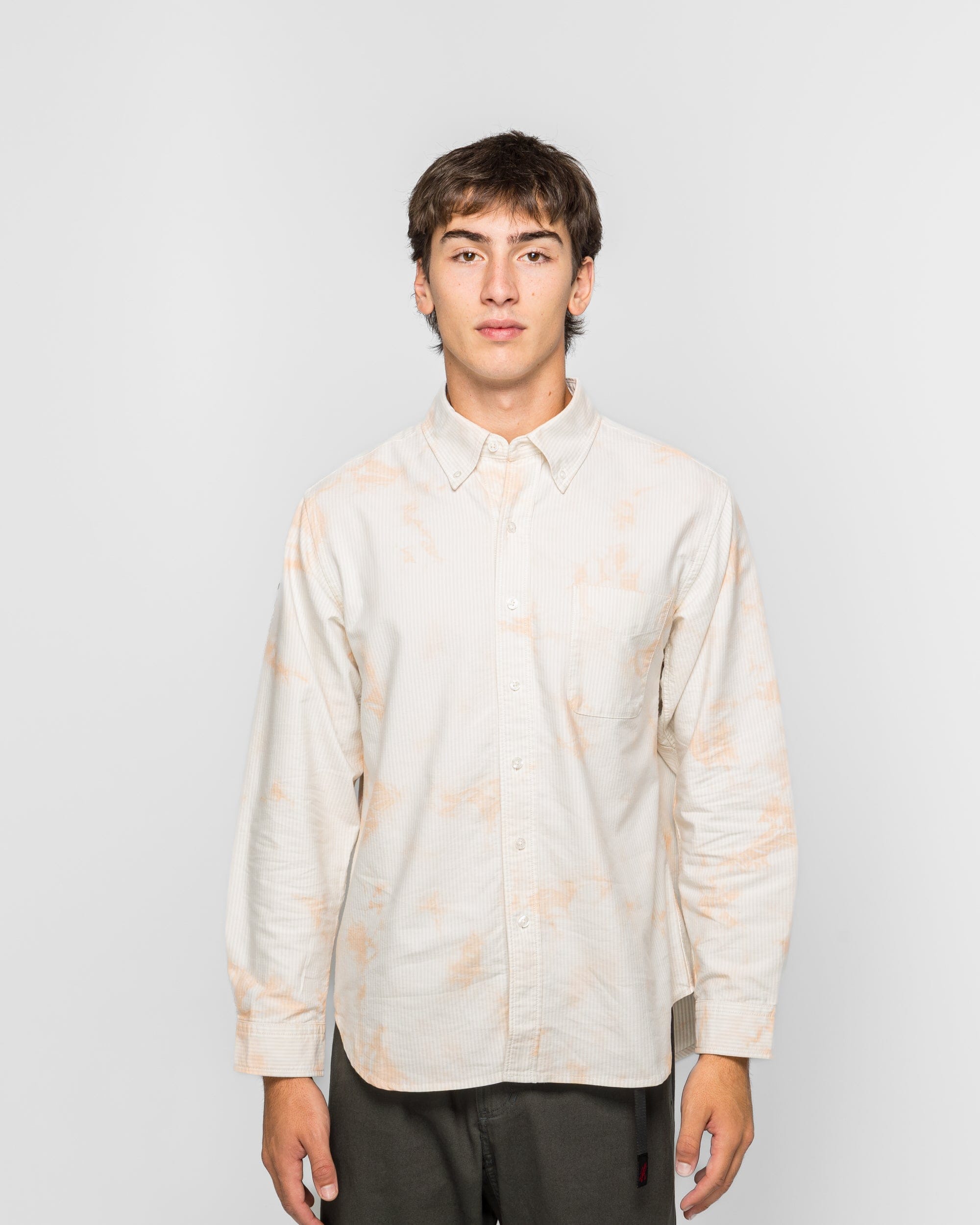 Gramicci Classic Oxford Bleached Shirt - Stripe