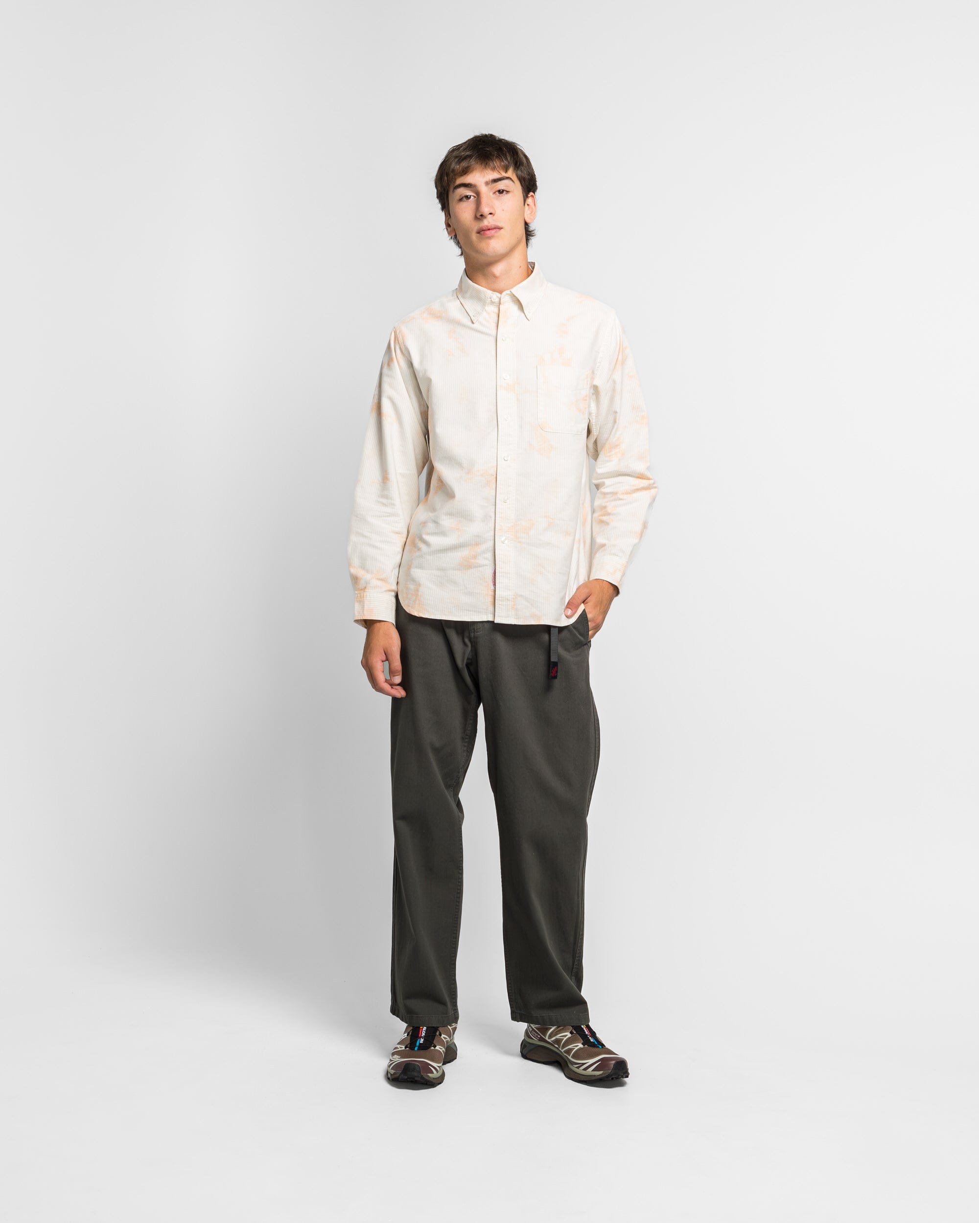 Gramicci Classic Oxford Bleached Shirt - Stripe