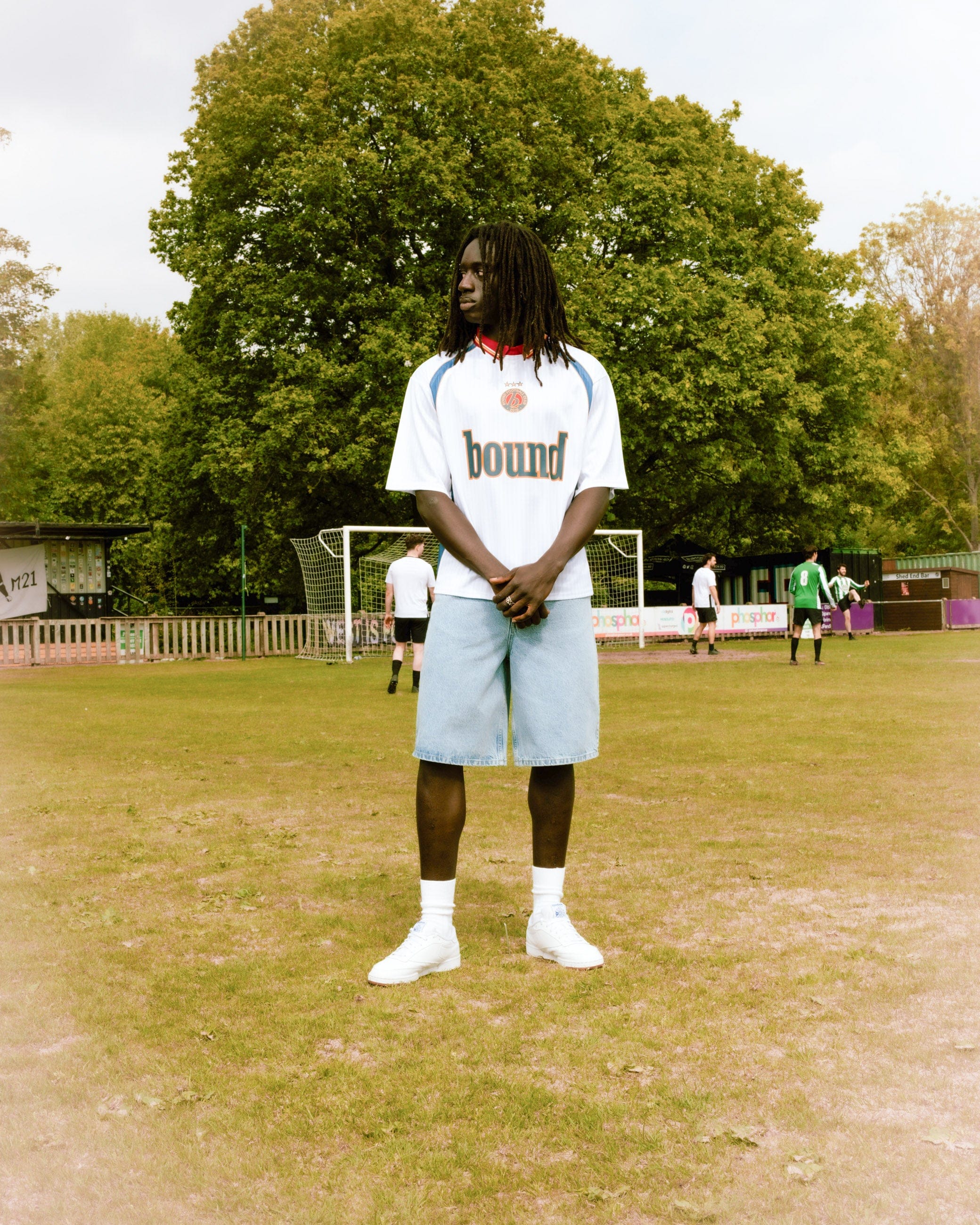 Bound Signature Denim Jorts - Light Blue