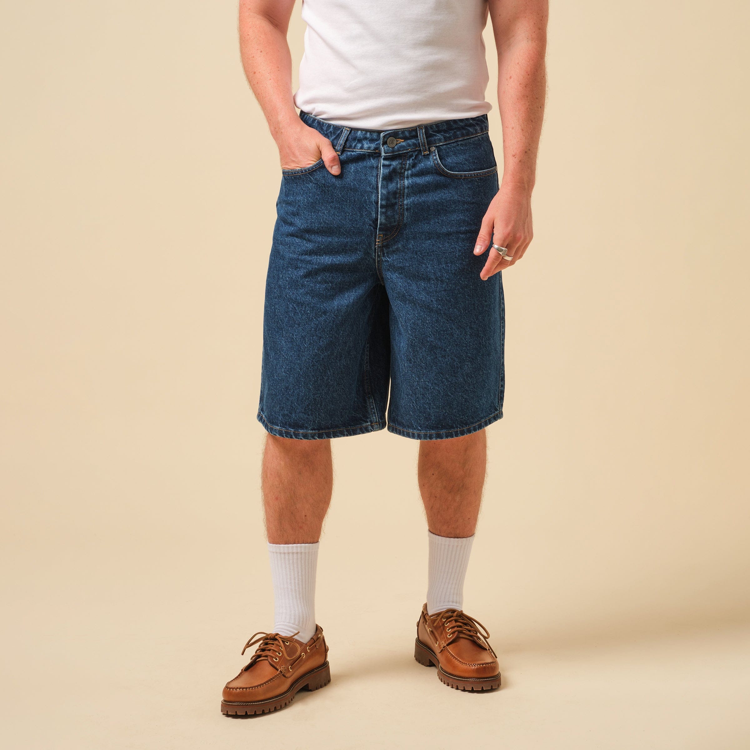 Bound Signature Denim Jorts - Mid - Blue