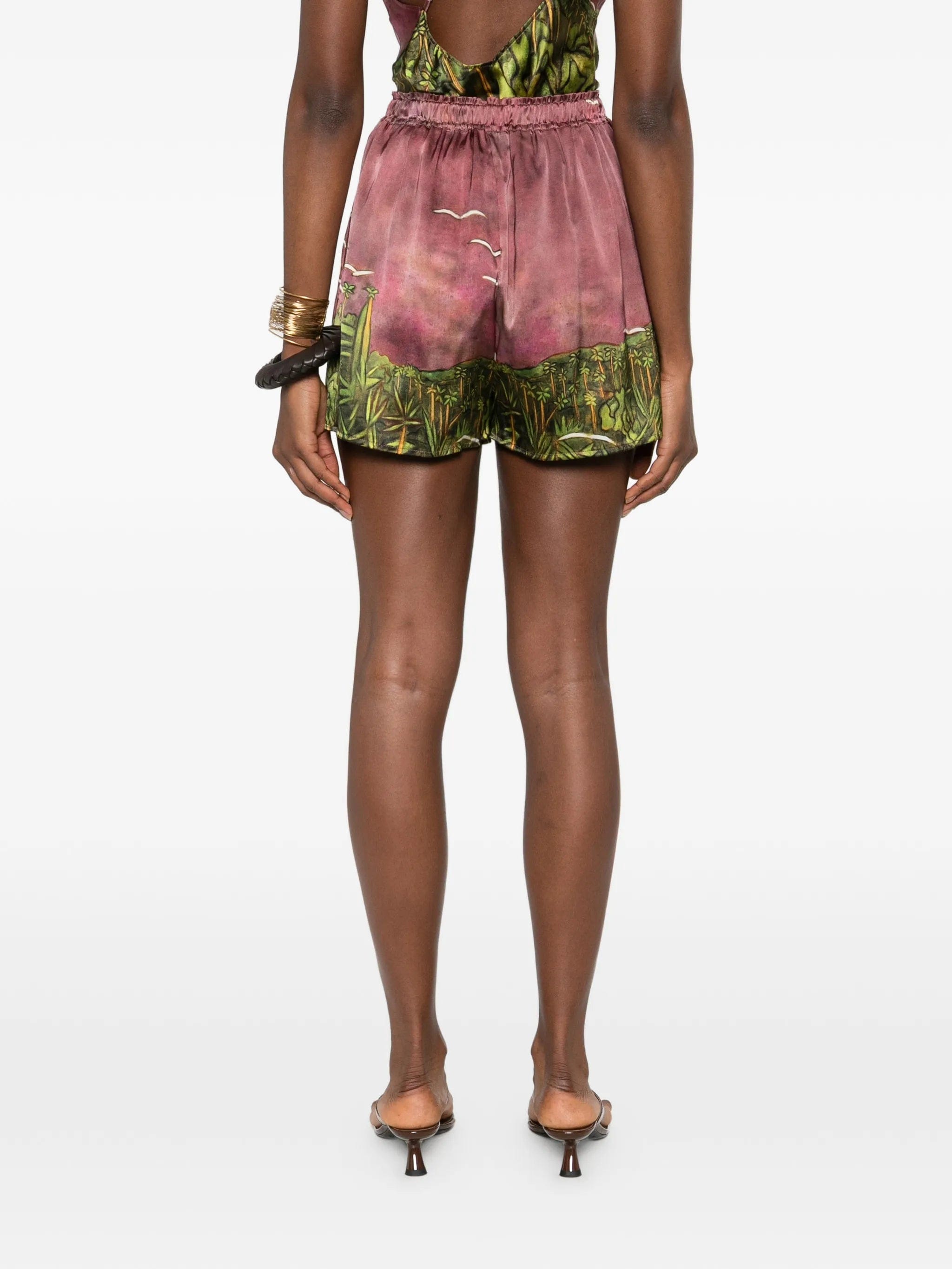 Donde Esteban La Sierra elasticated - waist shorts