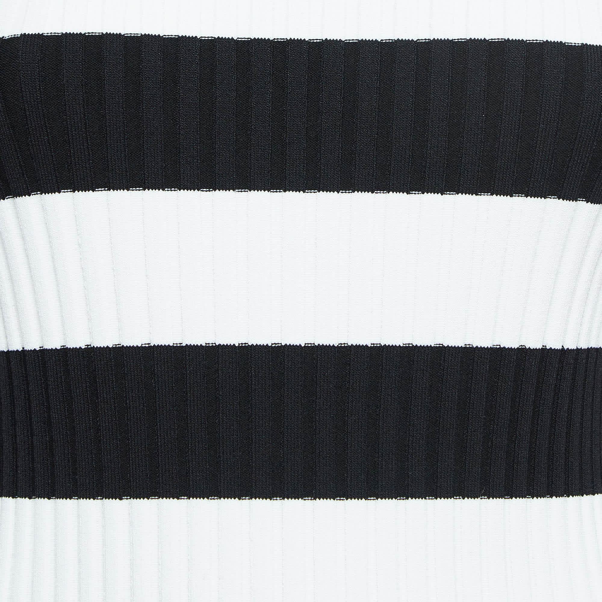 Cynthia Rowley Black/white Stripe Patterned Full Sleeve Sweater