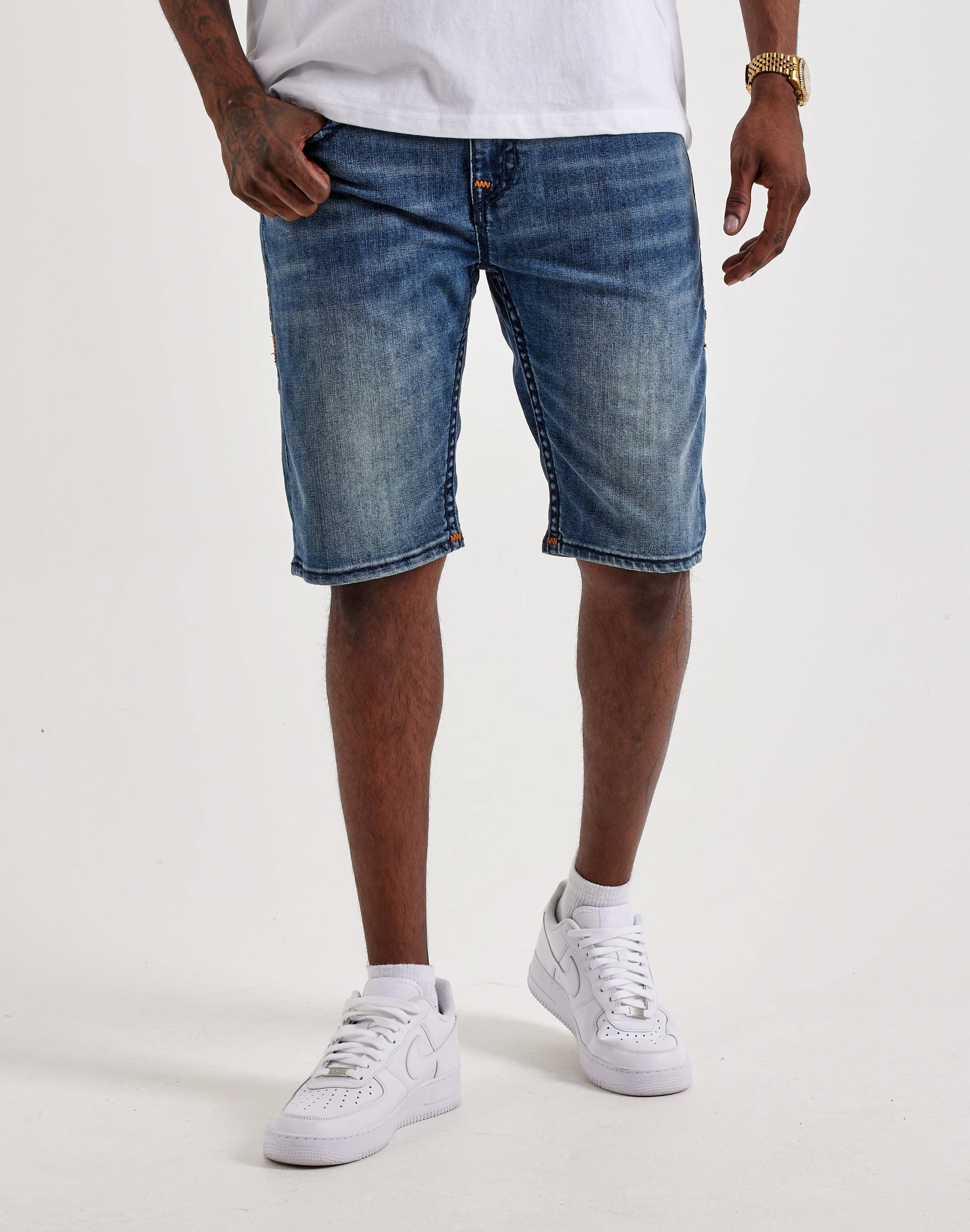 True Religion Rocco Super T Denim Shorts