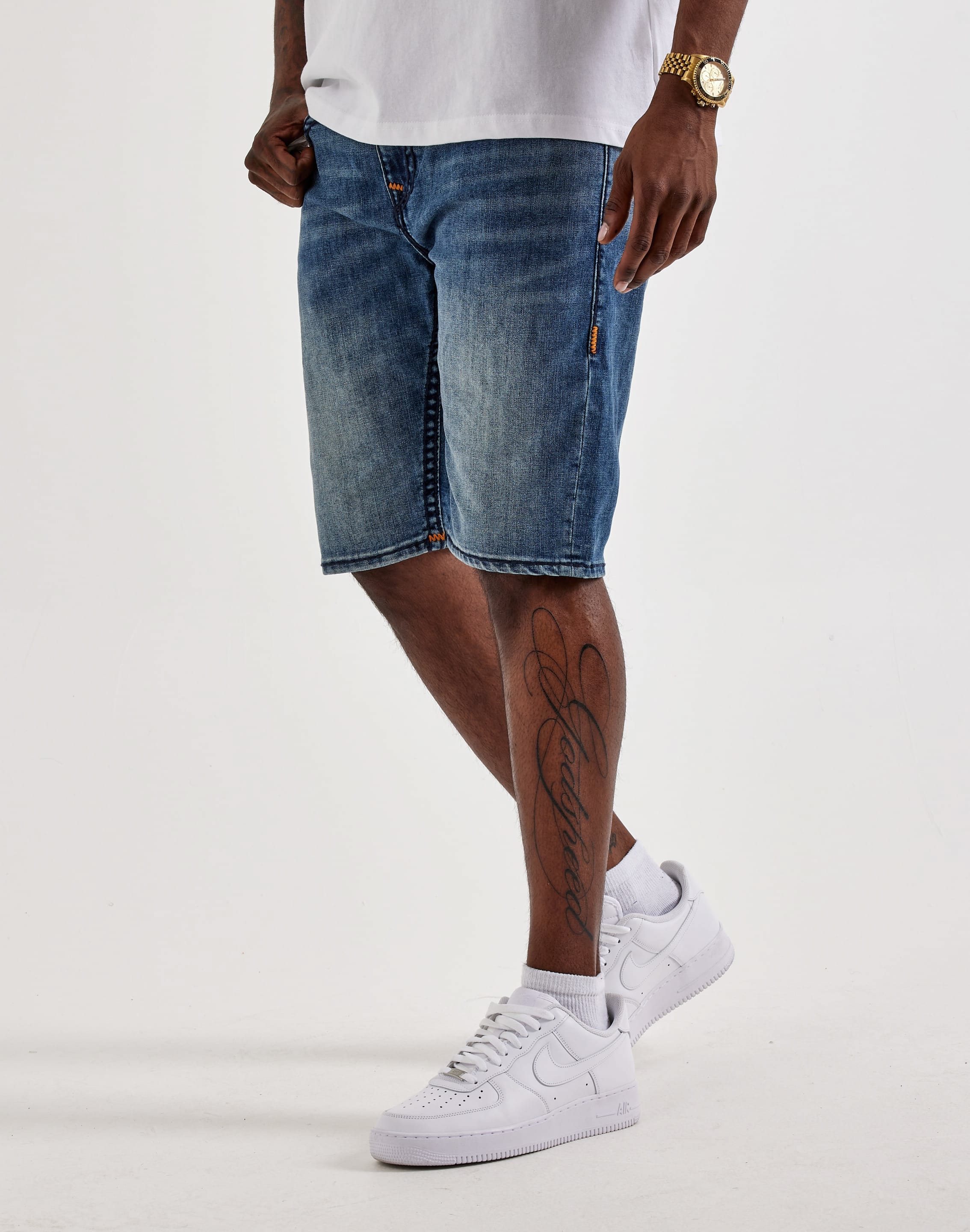 True Religion Rocco Super T Denim Shorts