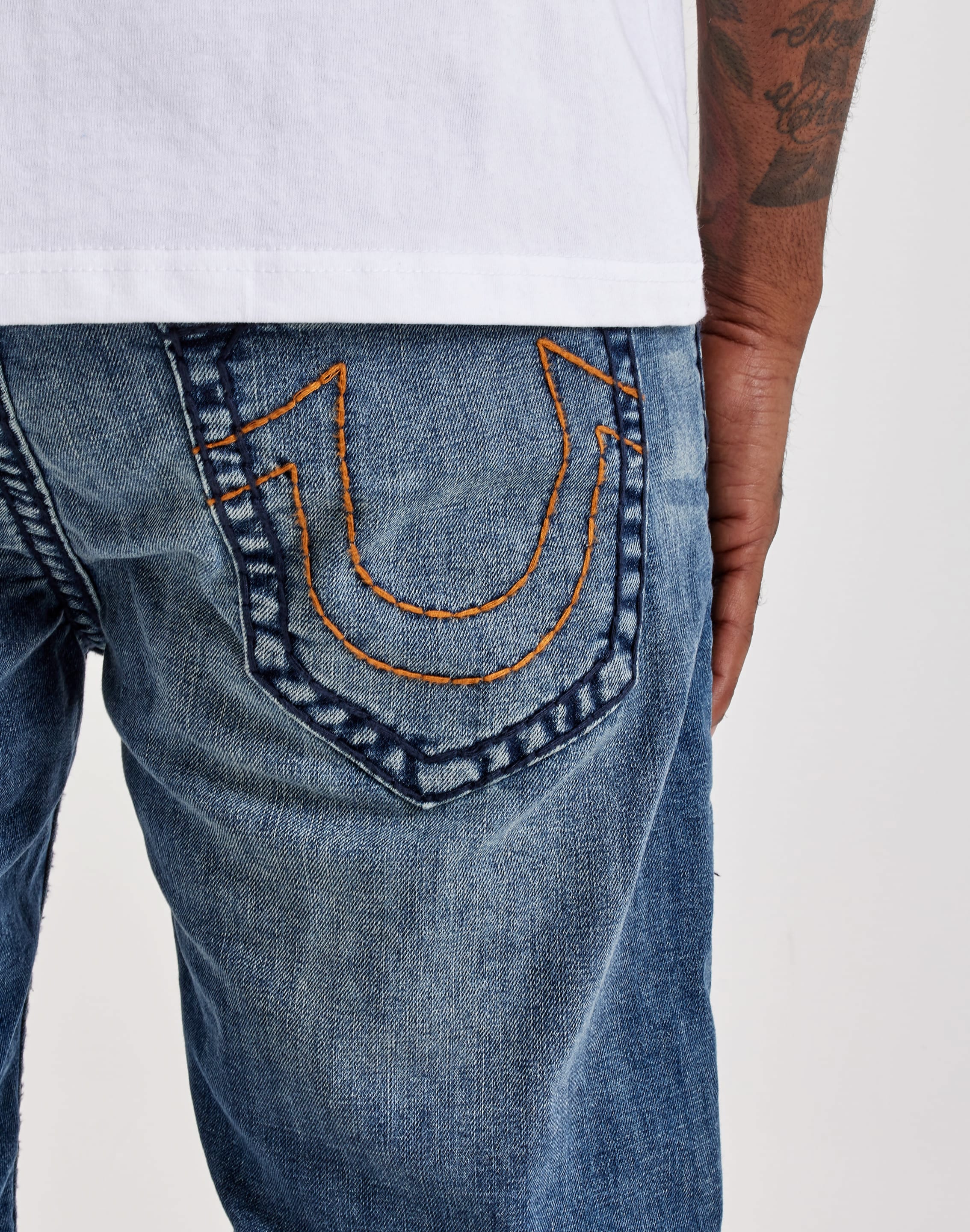 True Religion Rocco Super T Denim Shorts