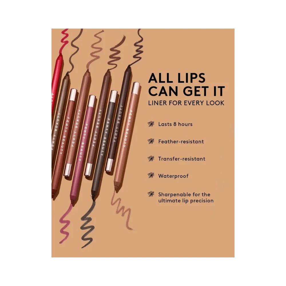 Fenty Trace'd Out Longwear Waterproof Pencil Lip Liner Coal Blooded