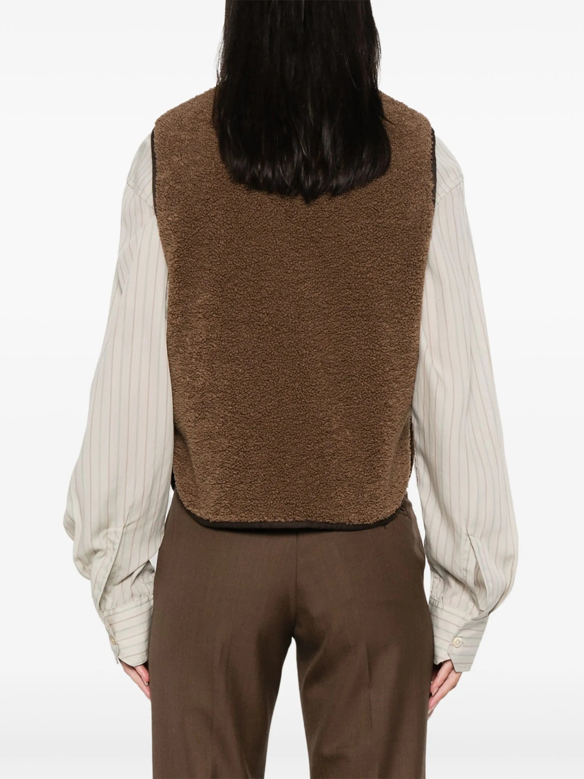 Soeur V - neck faux - shearling vest