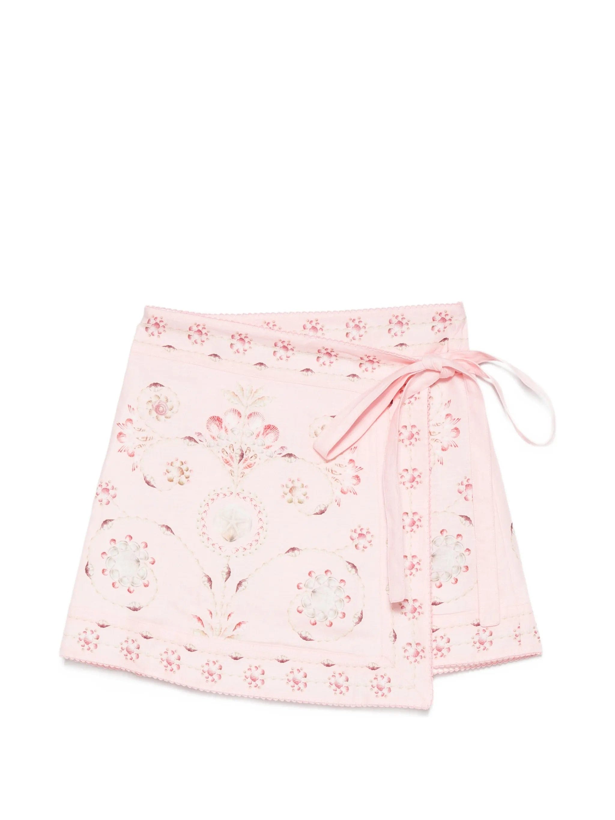 Agua by Agua Bendita Luna Playa wrap mini skirt