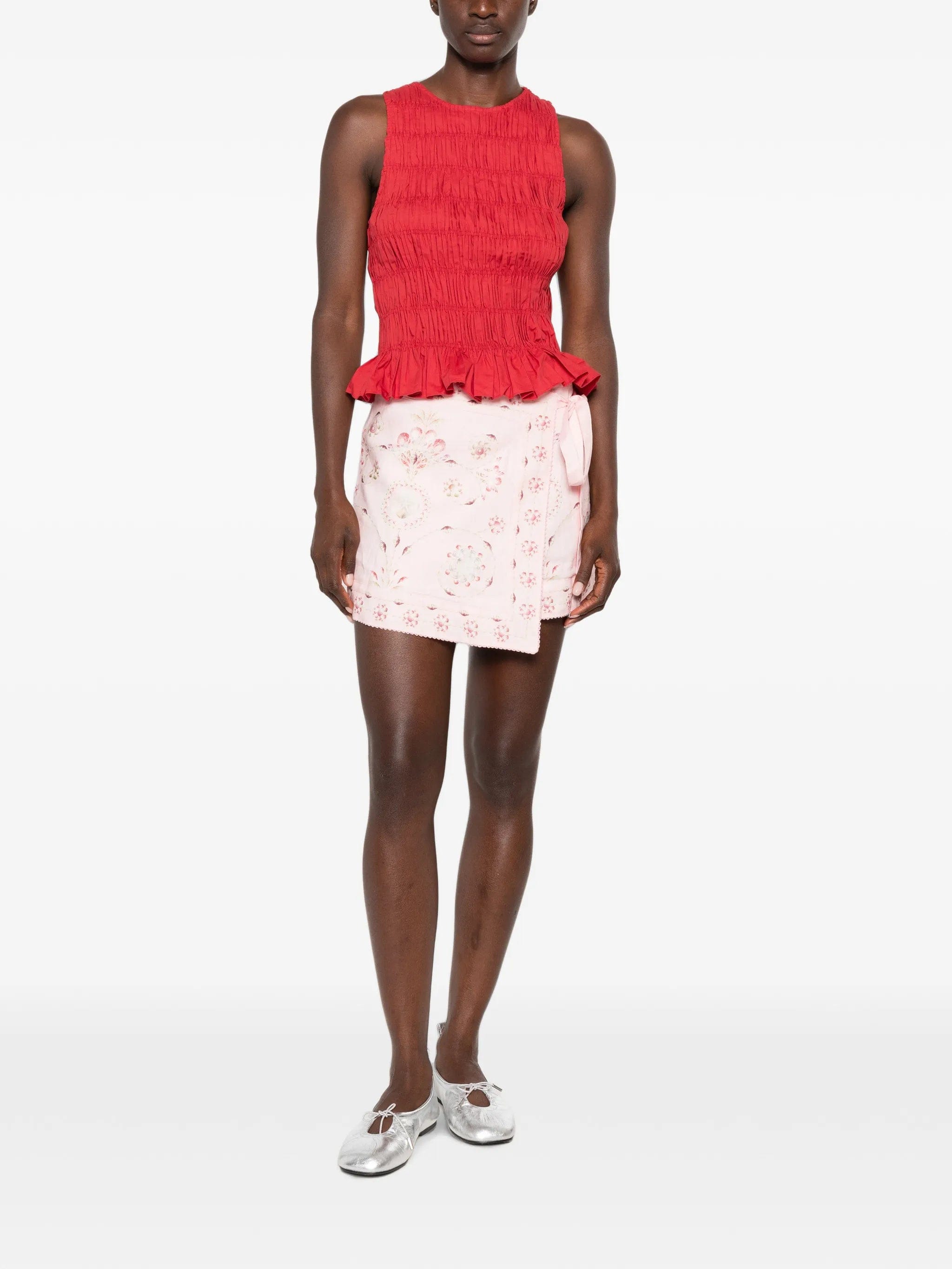 Agua by Agua Bendita Luna Playa wrap mini skirt
