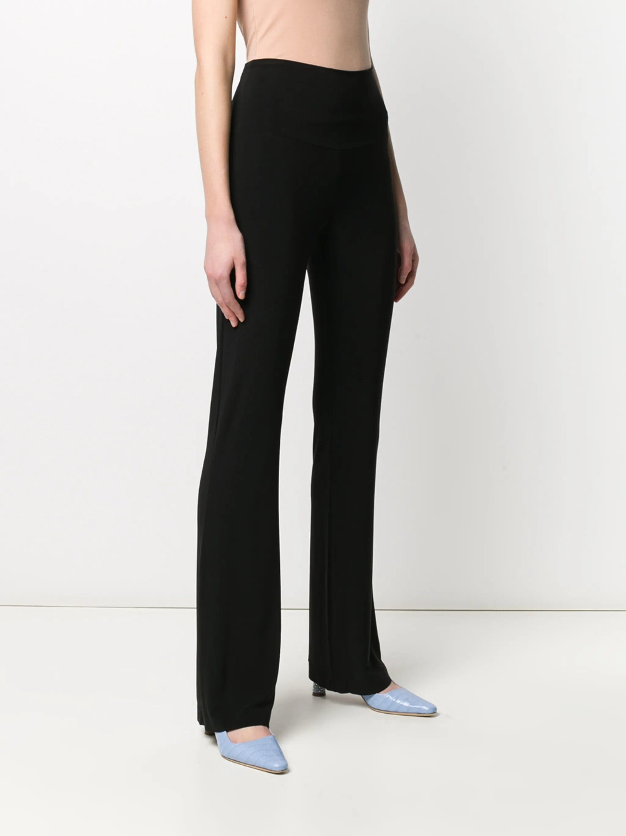 Norma Kamali high waisted straight - leg trousers