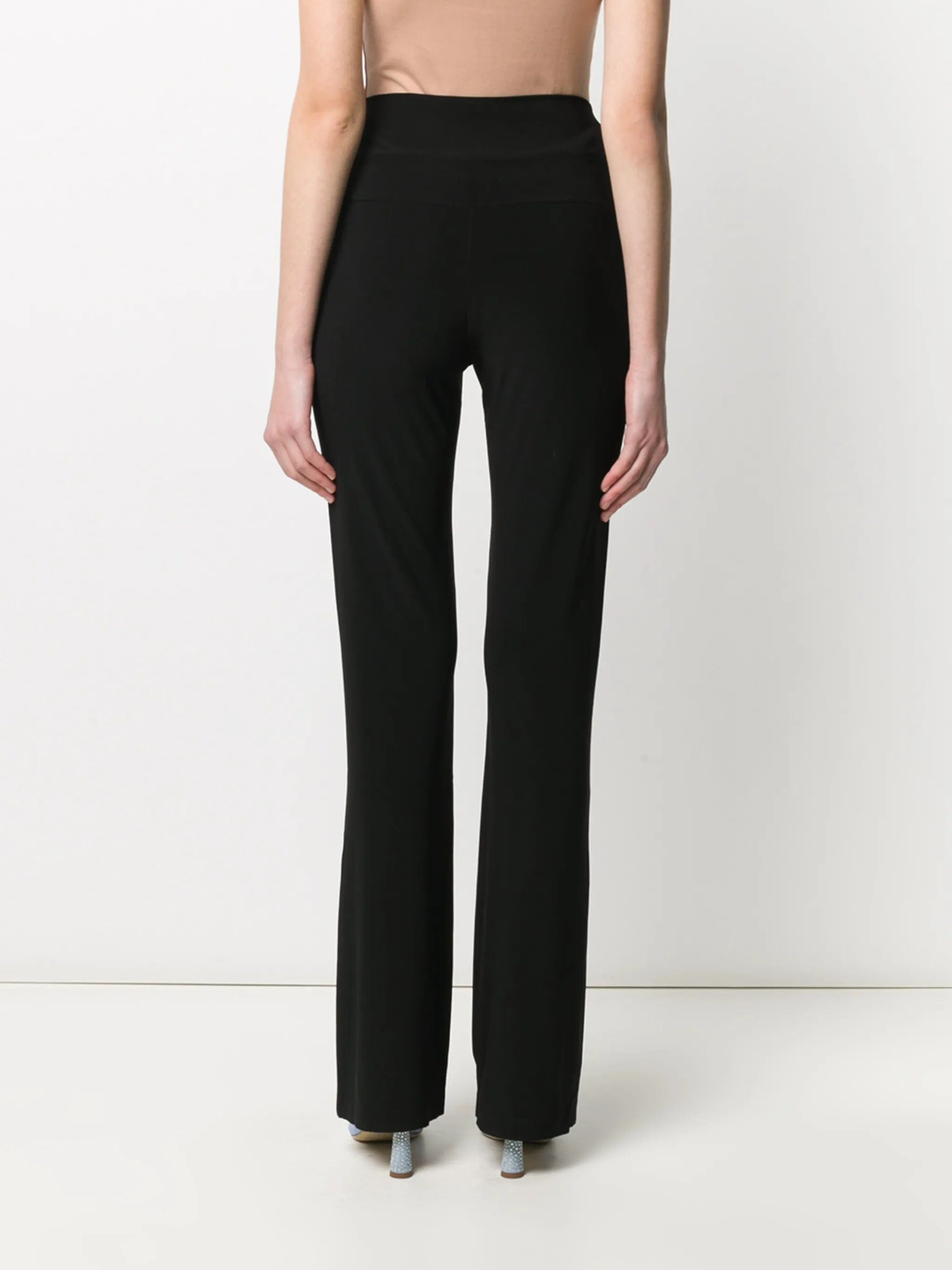 Norma Kamali high waisted straight - leg trousers