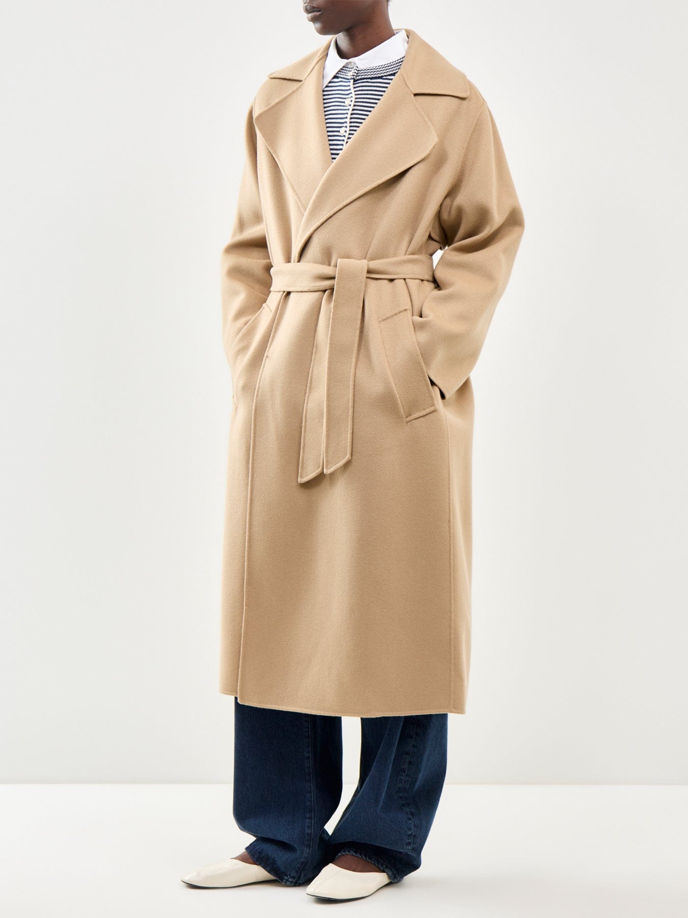 Weekend Max Mara Operoso Wool Coat Beige
