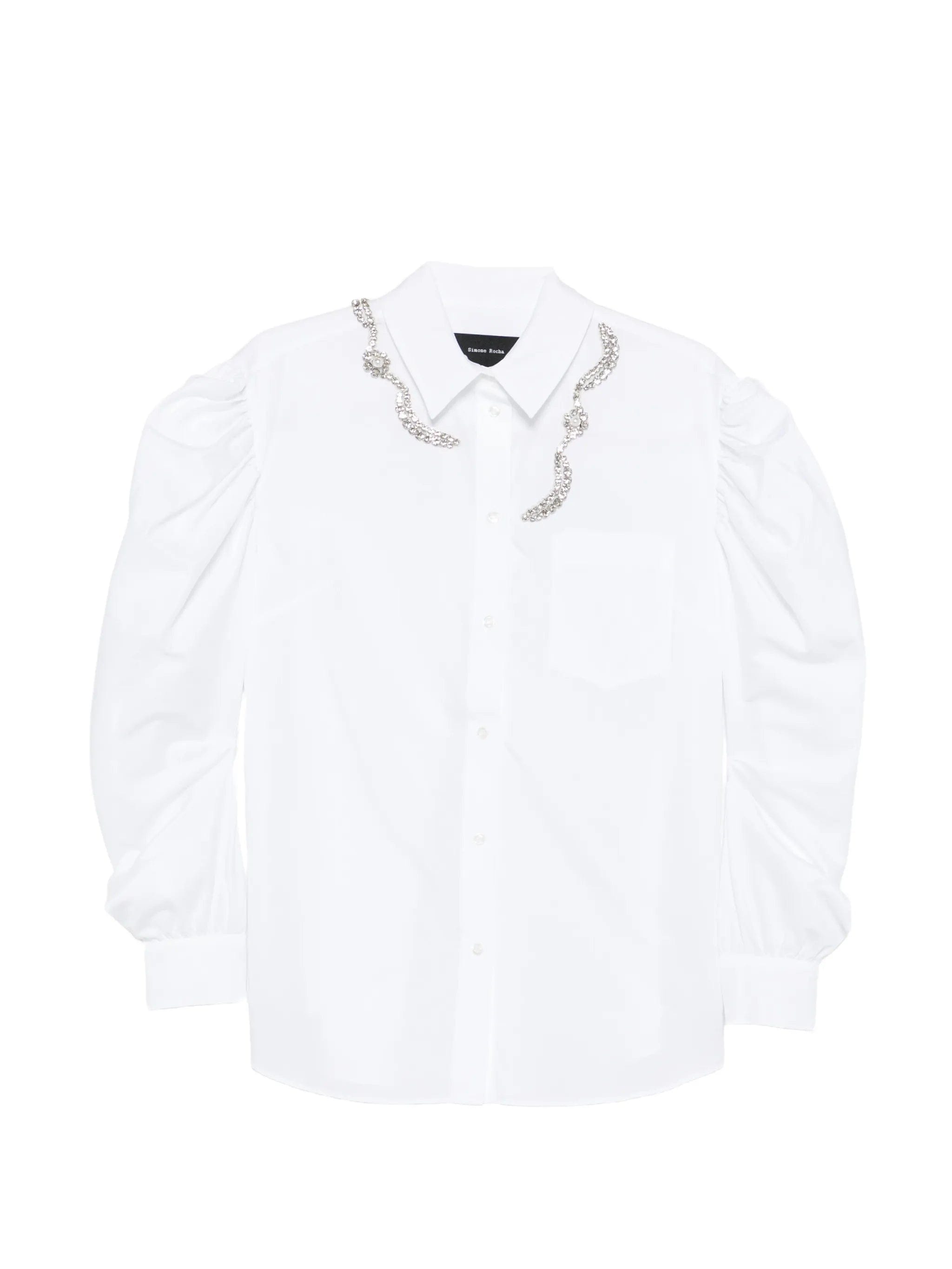 Simone Rocha draped sleeve shirt