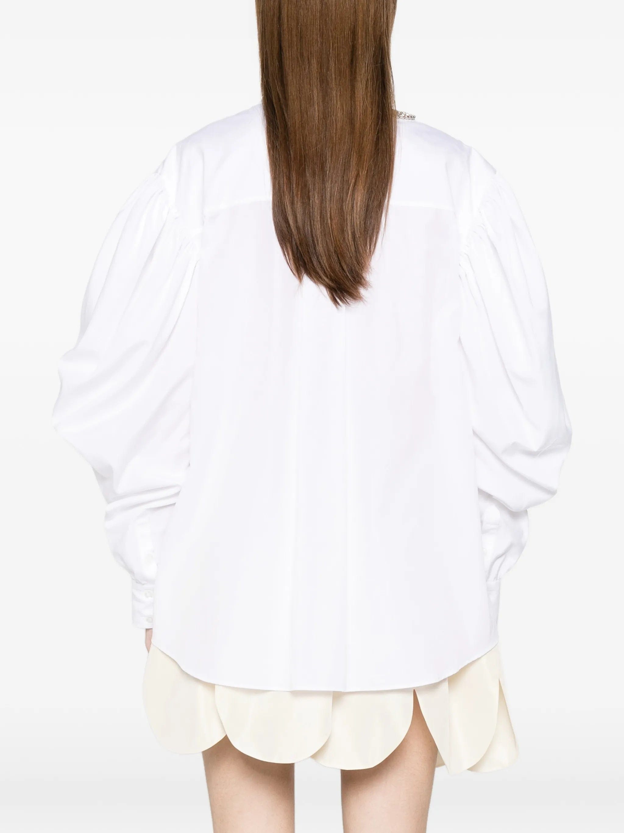 Simone Rocha draped sleeve shirt