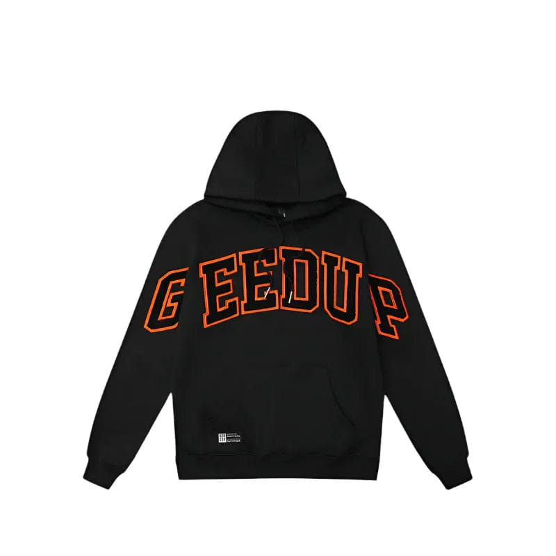 Geedup Team Logo Hoodie Black Orange