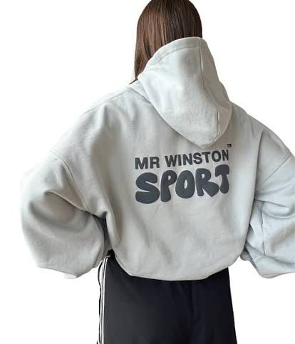 Mr Winston Hoodie Soft Grey