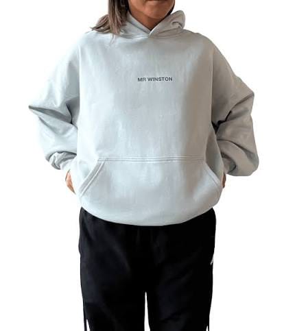 Mr Winston Hoodie Soft Grey
