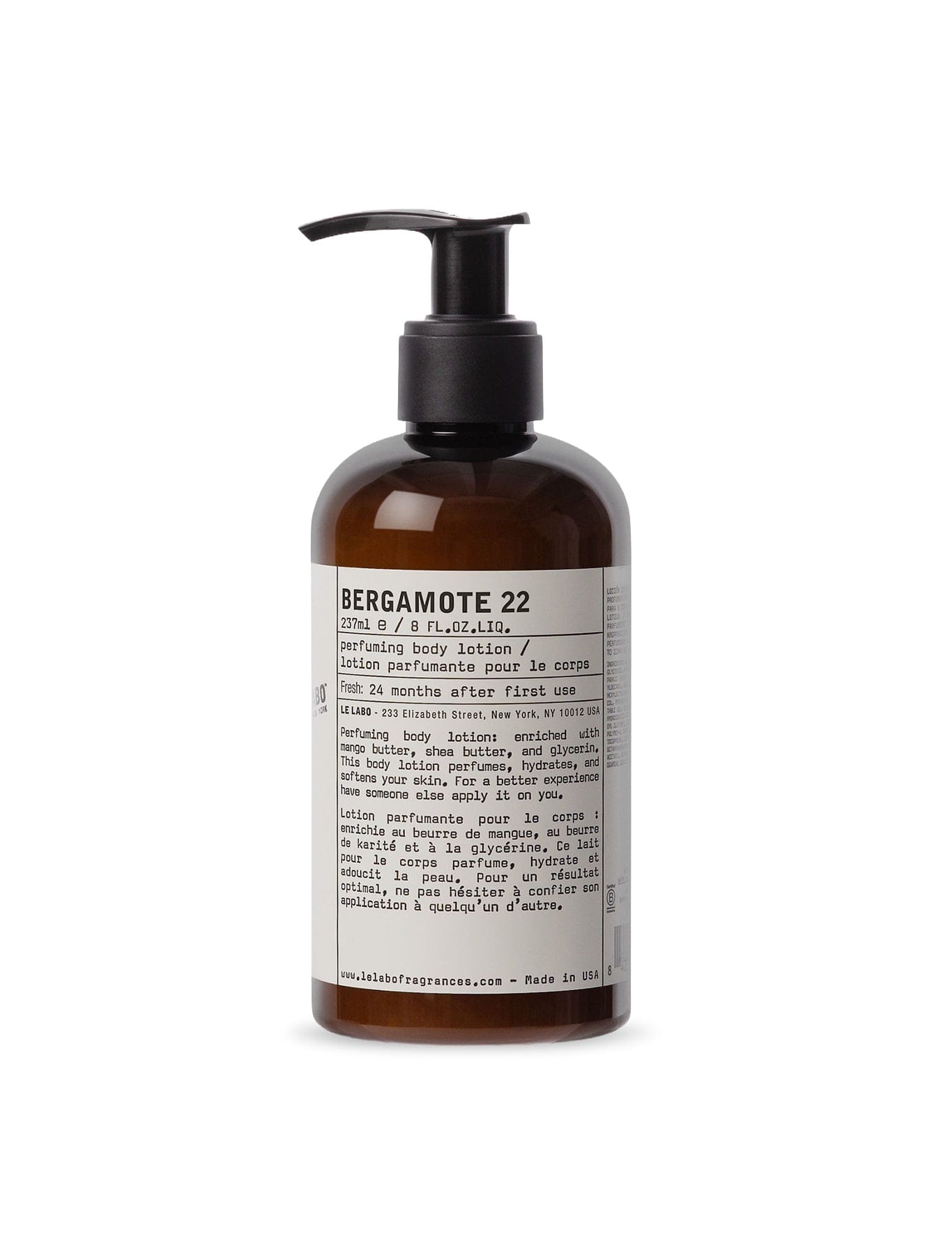 Le Labo Bergamote 22 Perfuming Body Lotion 237 ml