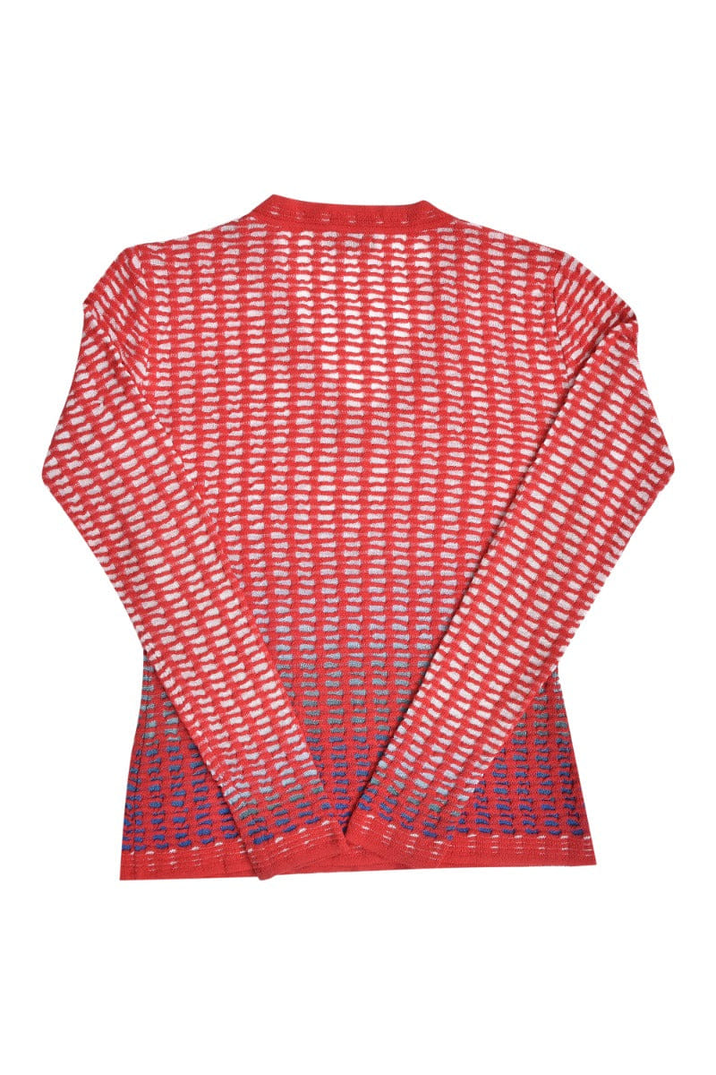 Missoni V - Neck Ombre Red Sweater
