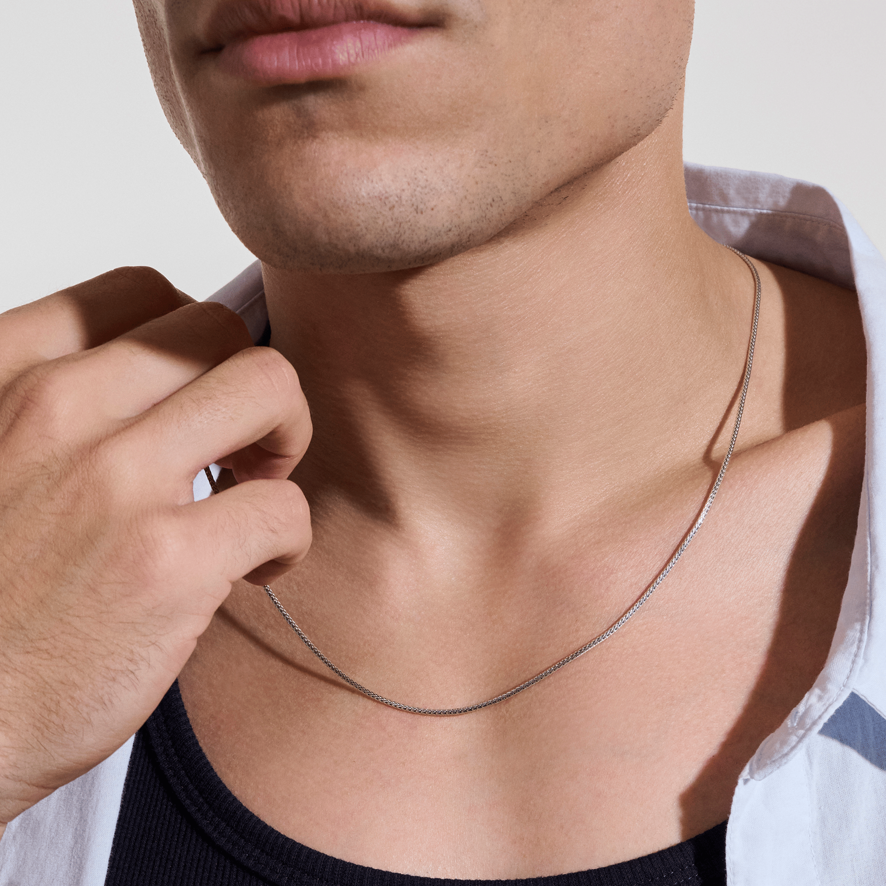 John Hardy Icon Sterling Silver Mini Necklace, 1.8 mm