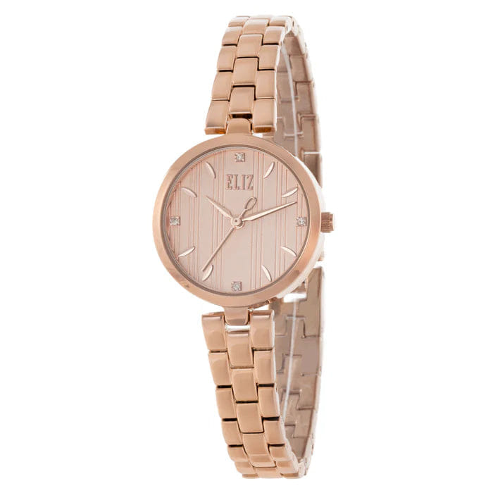 ELIZ ES8844L2RPR Metal Case and Bracelet 3 - Hands Women's Watch