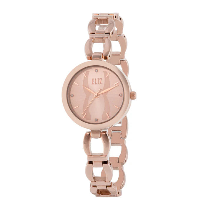 ELIZ ES8846L2RPR Metal Case and Bracelet 3 - Hands Women's Watch