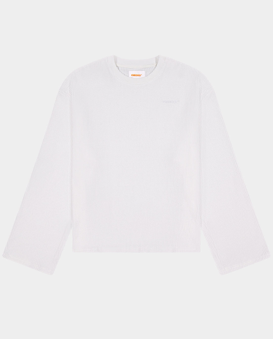 Checks Downtown - Idle Waffle Top - White