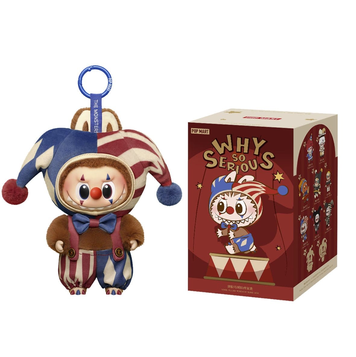 Yumi Juggling Clown (Labubu) - WHY SO SERIOUS Series - Vinyl Plush Pendant by POP MART