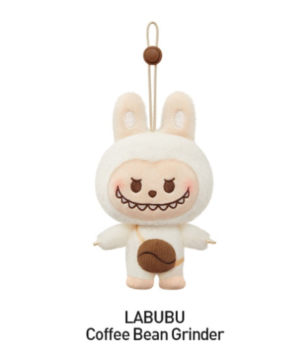 Flora Labubu Coffee Bean Grinder - Pop Bean Coffee Factory Series Plush Pendant