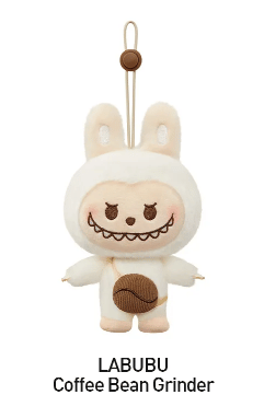 Taropudding Labubu Coffee Bean Grinder - POP BEAN Coffee Factory Series - Plush Pendant by POP MART