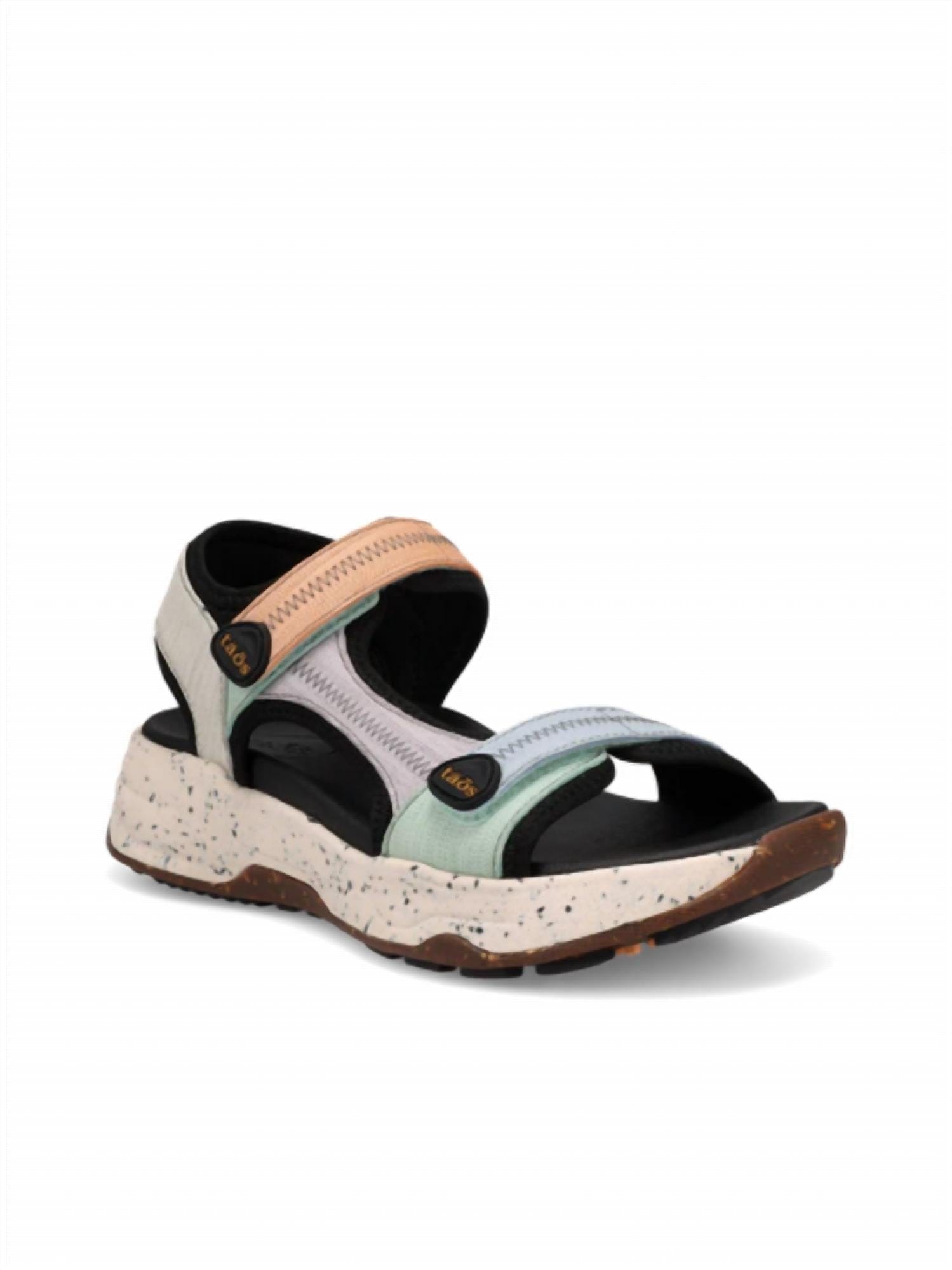 Retro Women's Super Side Casual Sandals In Retro Embossed Multi