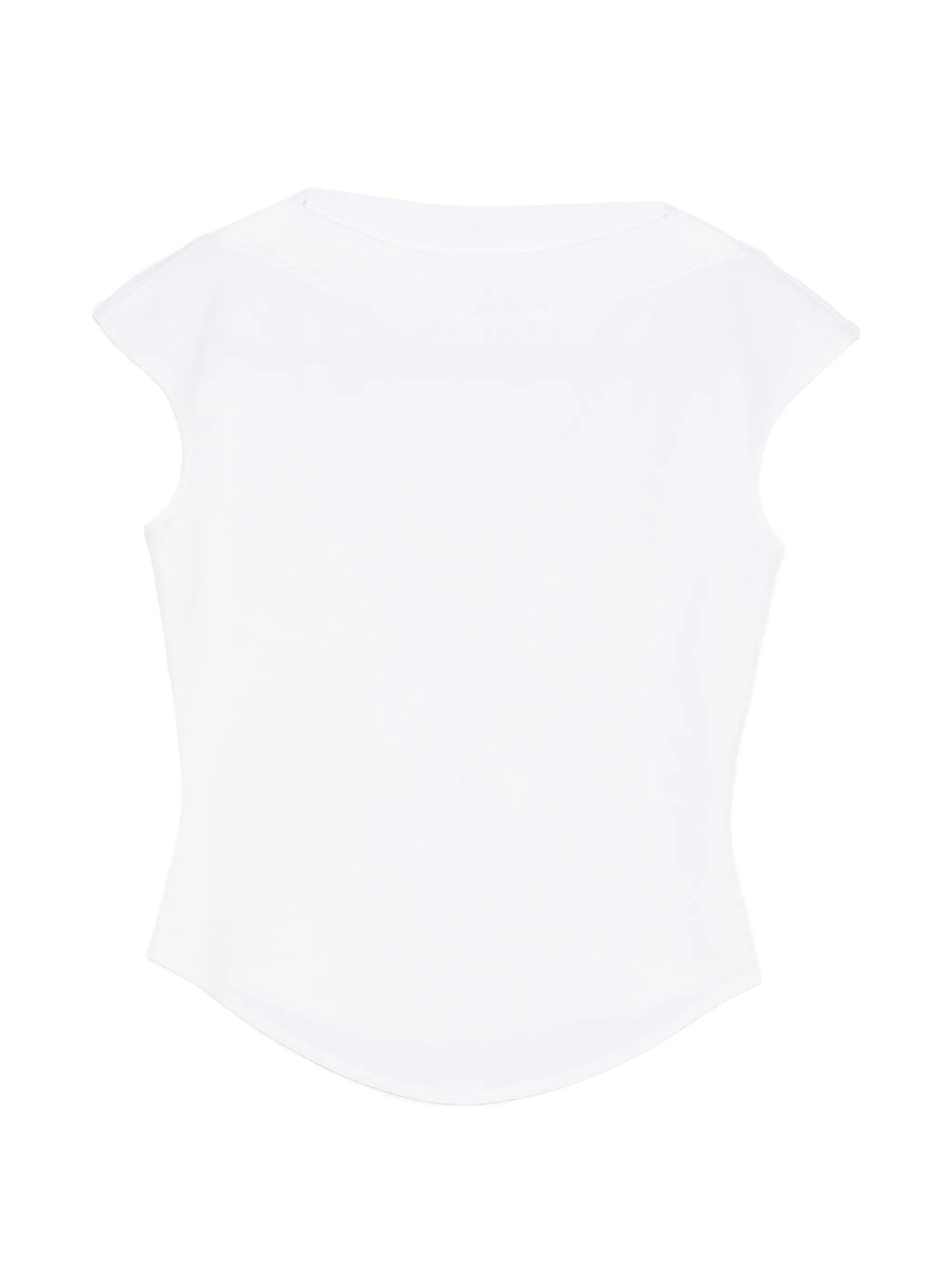 Alaïa cap - sleeve T - shirt