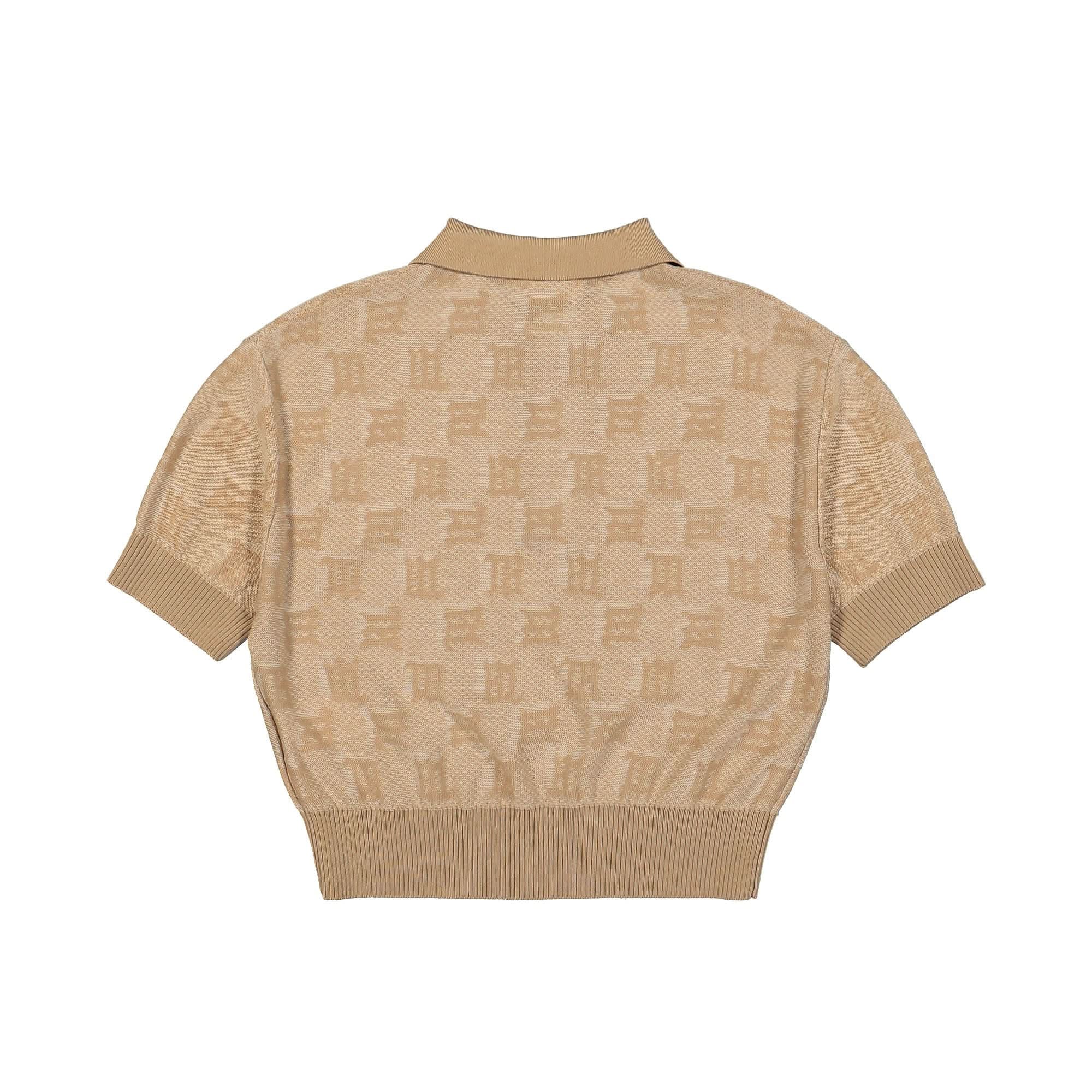 Misbhv Knitted Monogram Polo Top