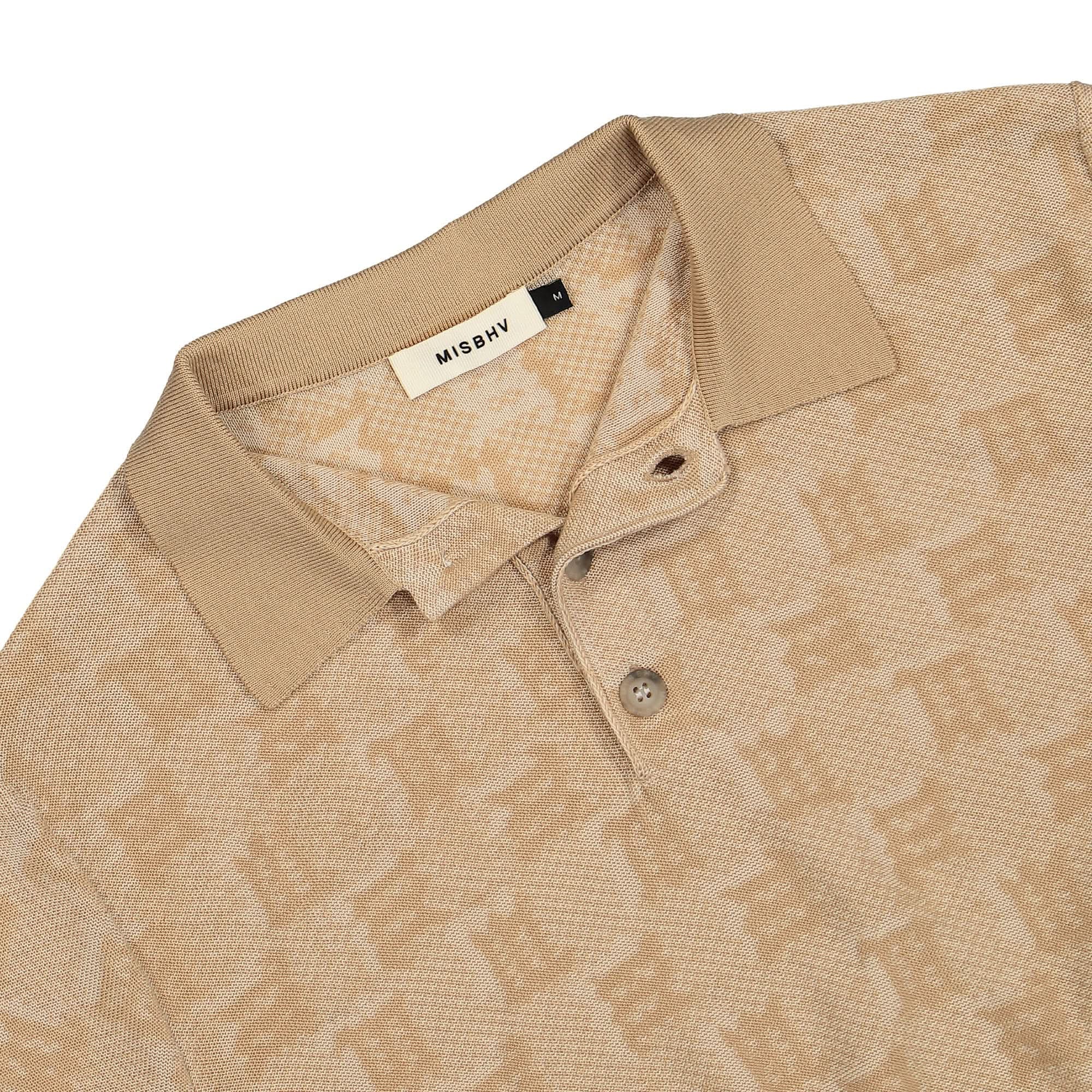Misbhv Knitted Monogram Polo Top