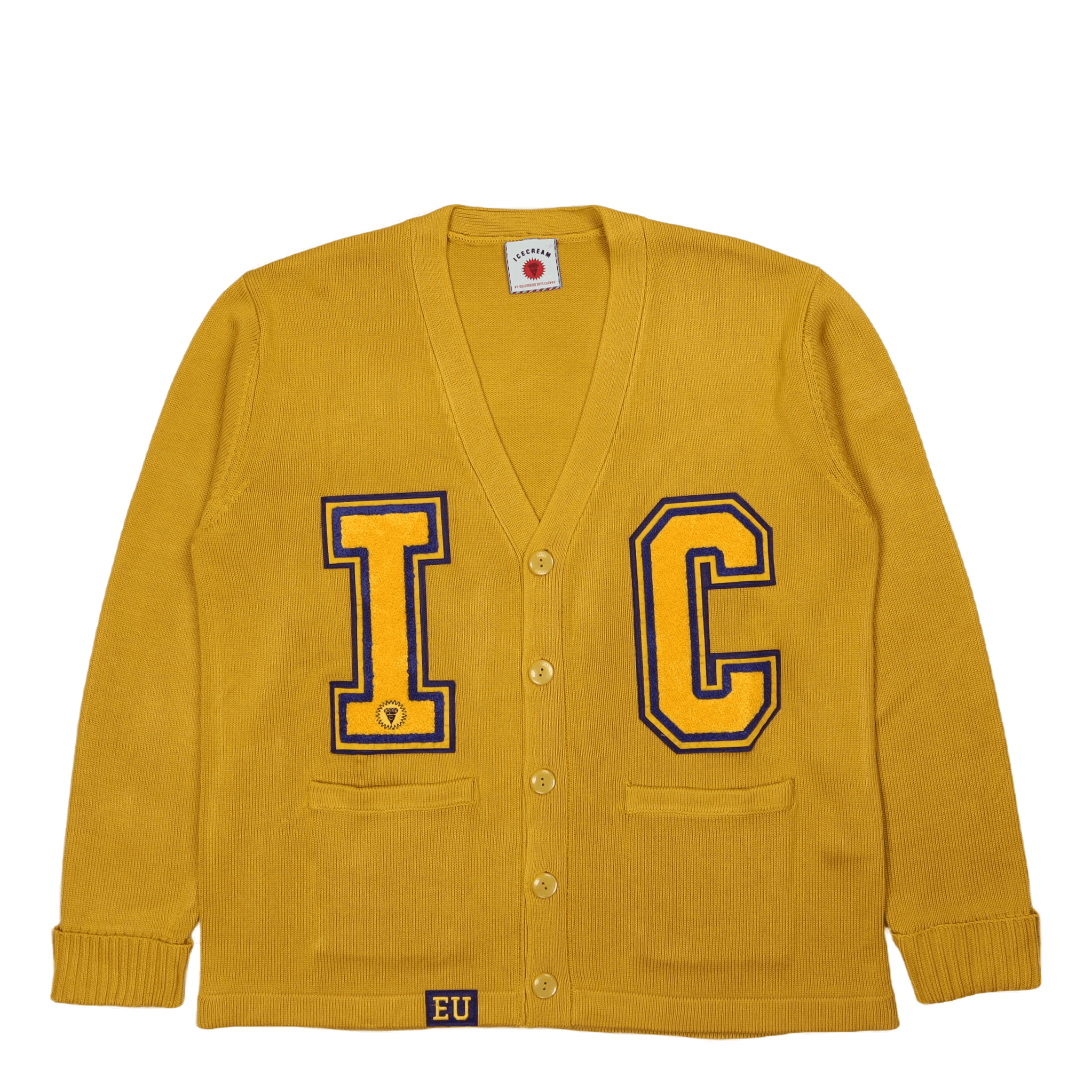 Icecream Collegiate Cardigan Yellow