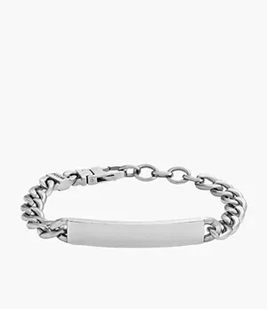 Fossil Ellis Stainless Steel ID Bracelet
