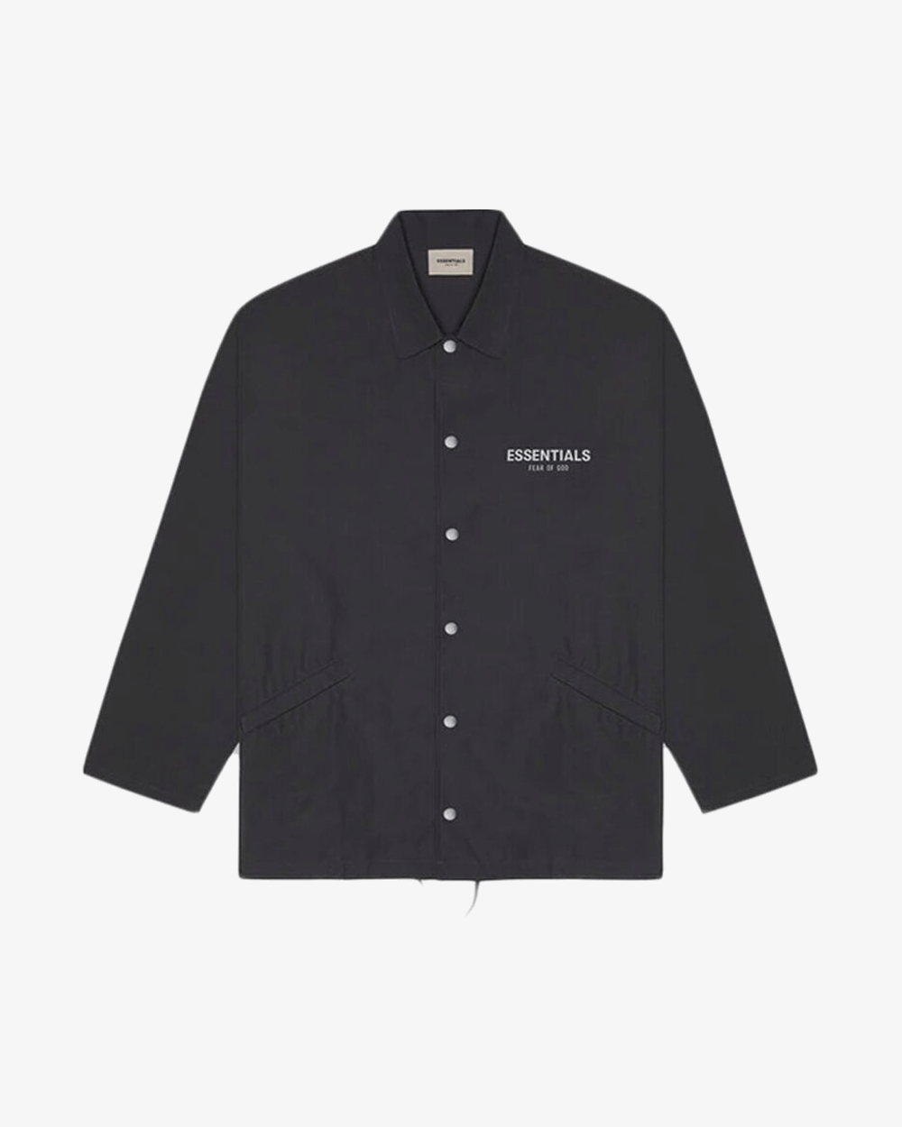 FOG ESSENTIALS SS20 REFLECTIVE LOGO SOUVENIR BLACK COACH JACKET