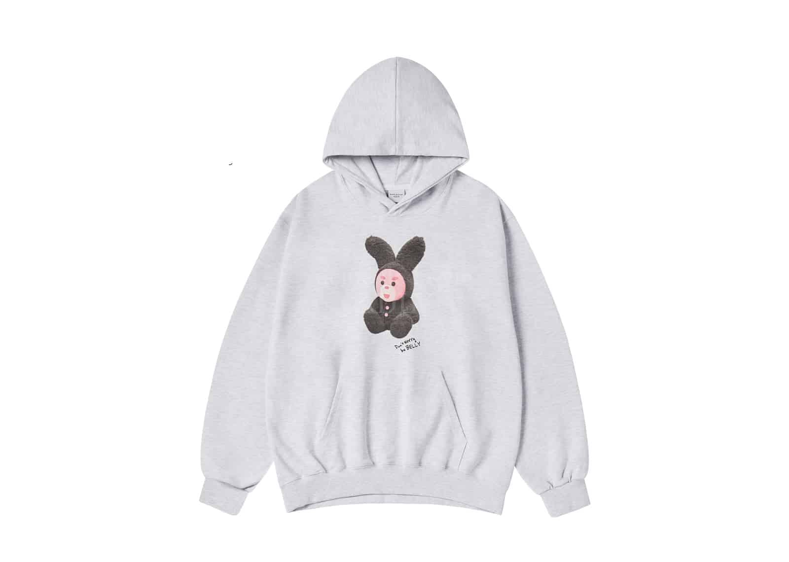 ACME de la VIE (ADLV) ADLV Rabbit Belly Hoodie Grey