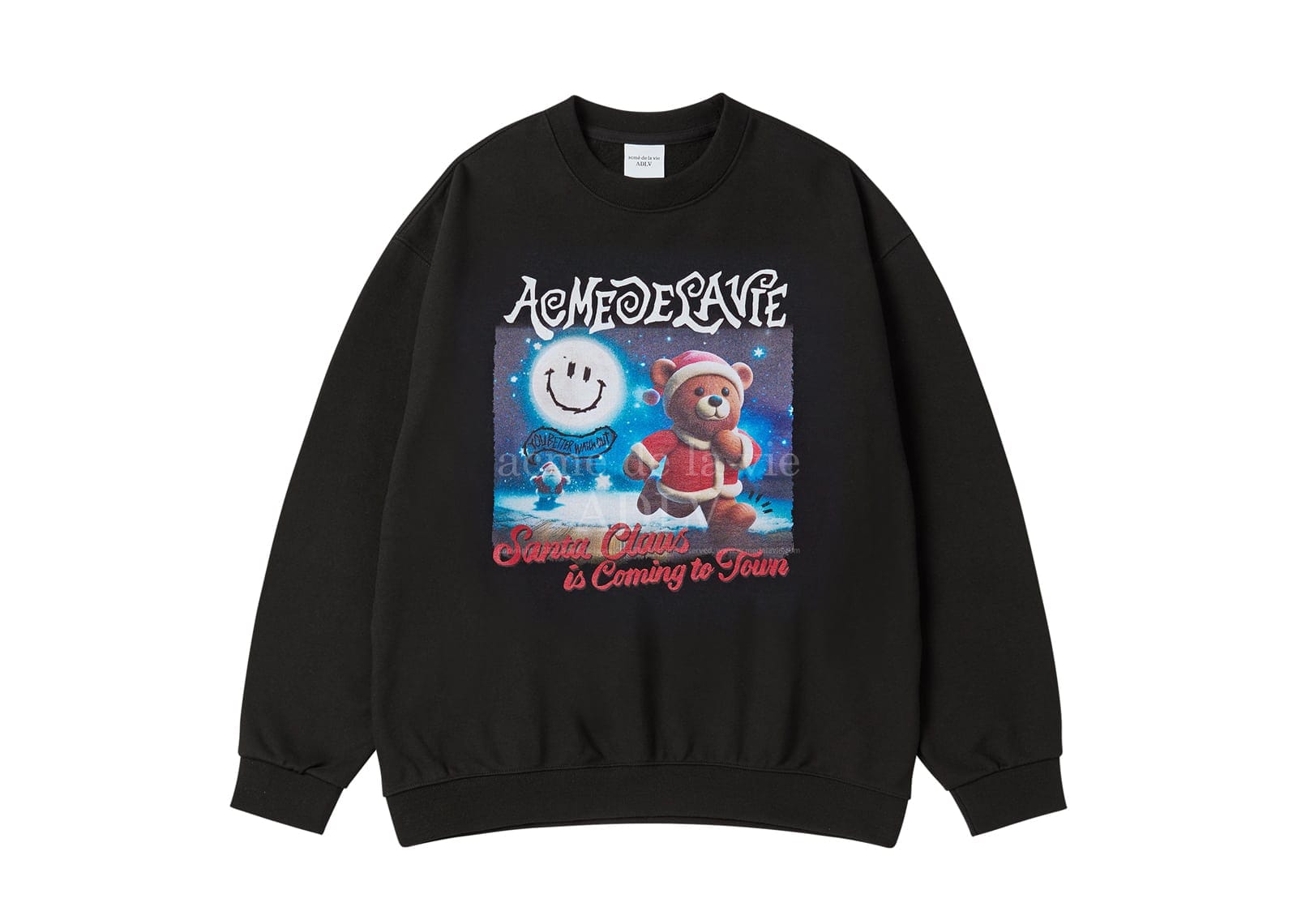 ACME de la VIE (ADLV) ADLV Running Santa Crewneck Black