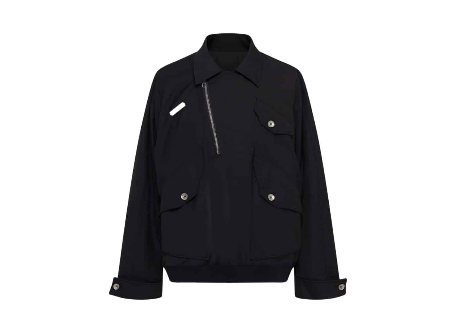 RAF Valois Metal Reflective Logo Deconstructive Jacket Black 24SS002J0