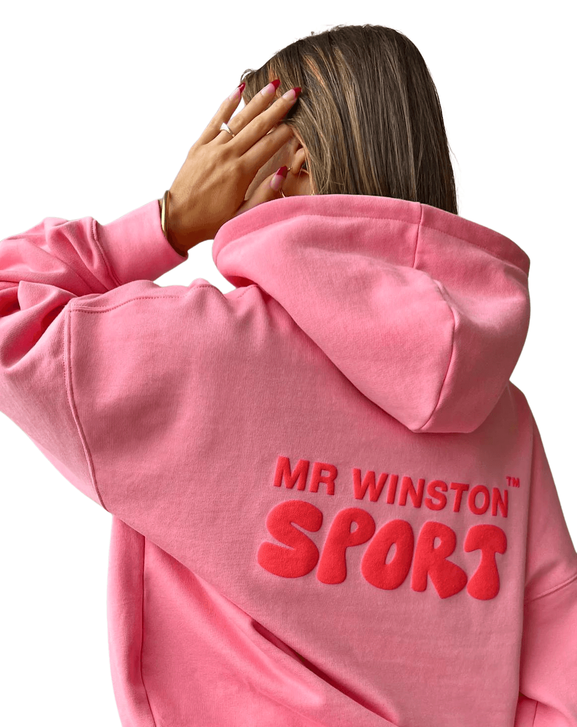 Mr Winston Vintage Pink Puff Hoodie