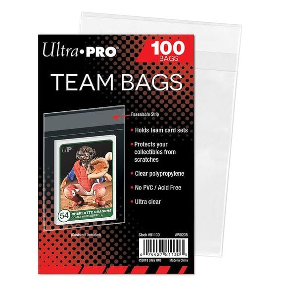 Ultra Pro Standard Team Bags - 1 Pack of 100 Bags