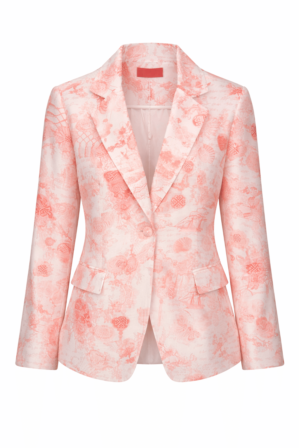 Maison Clad Jacket Clovis Jouy Pink MCL00394